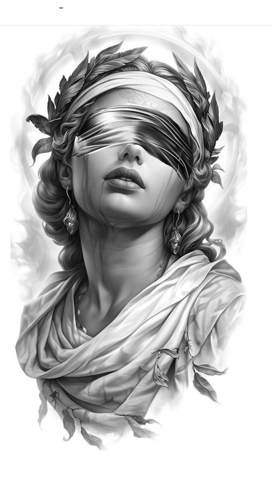 Original black and white drawing of an intricate dragon